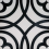 Zementfliese Vitrail Carodeco Noir Blanc SH060-9-20x20x1,6