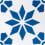 Baldosa hidráulica Monochrome Carodeco Cobalt 7190-2-20x20x1,6