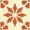 Baldosa hidráulica Monochrome Carodeco Terracotta 7190-4-20x20x1,6