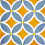 Carreau Plagiano Francesco De Maio Arancio/Azzurro plagiano-20x20