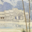 Papier peint panoramique Façades Orientales Etoffe.com x Agence Musées Nationaux Bleu 12-544112