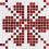 Mosaico Genziania Vitrex Bianco/Rosso 07700004-009-29,5x29,5x0,4