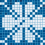 Mosaico Genziania Vitrex Blu/Bianco 07700004-012-29,5x29,5x0,4