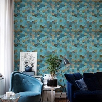 Grand Ribaud Wallpaper Blue Wall&decò