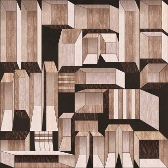 Intarsi Panel Wood Inkiostro Bianco