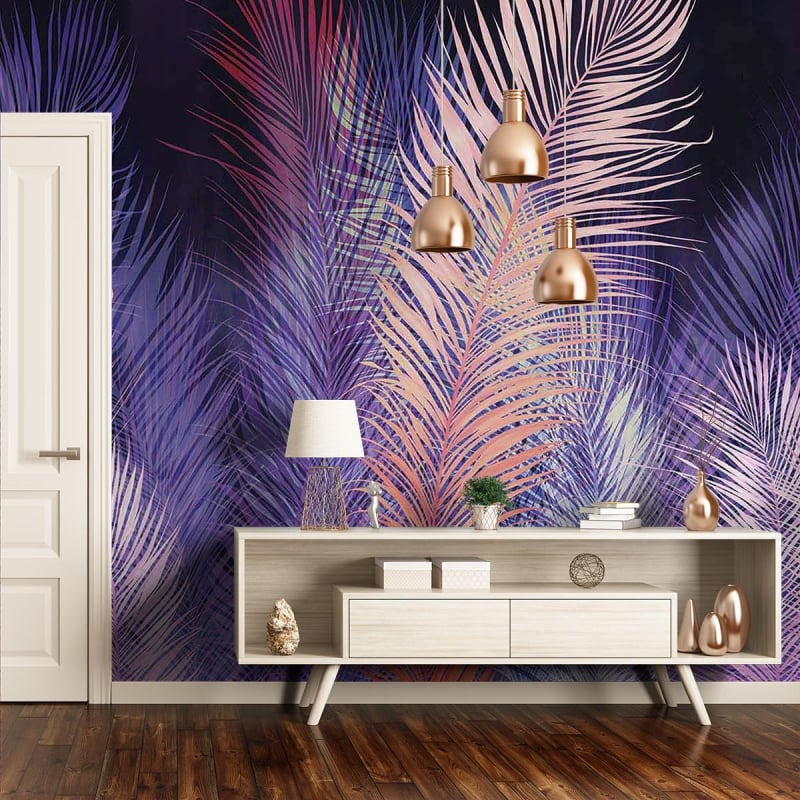 Carta da parati panoramica Bushy Inkiostro Bianco