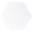 Carreau ciment Uni Hexagone Carodeco Carodeco Neige hexagone-05-20x17,4