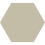 Zementfliese Uni Hexagone Carodeco Carodeco Ecru hexagone-06-20x17,4