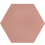 Carreau ciment Uni Hexagone Carodeco Carodeco Vieux rose hexagone-37-20x17,4