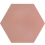 Zementfliese Uni Hexagone Carodeco Carodeco Vieux rose hexagone-37-20x17,4