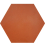 Uni Hexagone  Carodeco cement tile Carodeco Cerise hexagone-40-20x17,4