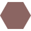 Uni Hexagone  Carodeco cement tile Carodeco Chocolat hexagone-45-20x17,4