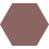 Zementfliese Uni Hexagone Carodeco Carodeco Chocolat hexagone-45-20x17,4