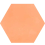 Uni Hexagone  Carodeco cement tile Carodeco Saumon hexagone-50-20x17,4