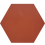 Carreau ciment Uni Hexagone Carodeco Carodeco Acajou hexagone-70-20x17,4