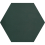 Baldosa hidráulica Uni Hexagone Carodeco Carodeco Vert foncé hexagone-3014-20x17,4