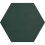 Uni Hexagone  Carodeco cement tile Carodeco Vert foncé hexagone-3014-20x17,4