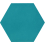 Zementfliese Uni Hexagone Carodeco Carodeco Océan hexagone-4025-20x17,4