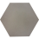 Uni Hexagone  Carodeco cement tile Carodeco Cendré hexagone-15-20x17,4