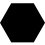 Zementfliese Uni Hexagone Carodeco Carodeco Ardoise hexagone-95-20x17,4