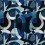 Labyrinthine Panel Mindthegap Indigo/White WP20511