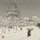 Papier peint panoramique La Tour Eiffel en construction Etoffe.com x Agence Musées Nationaux Neige 97-009890