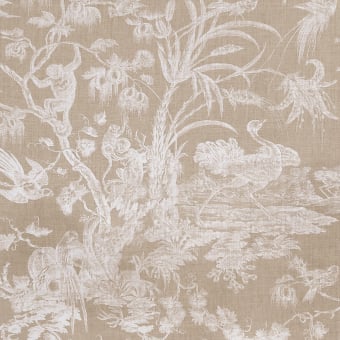 Singe et Autruche Fabric