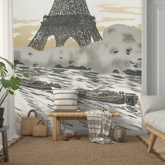 Papier peint panoramique Les Péniches