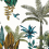 Papier peint panoramique Ipanema Casamance Bleu vert 74290384