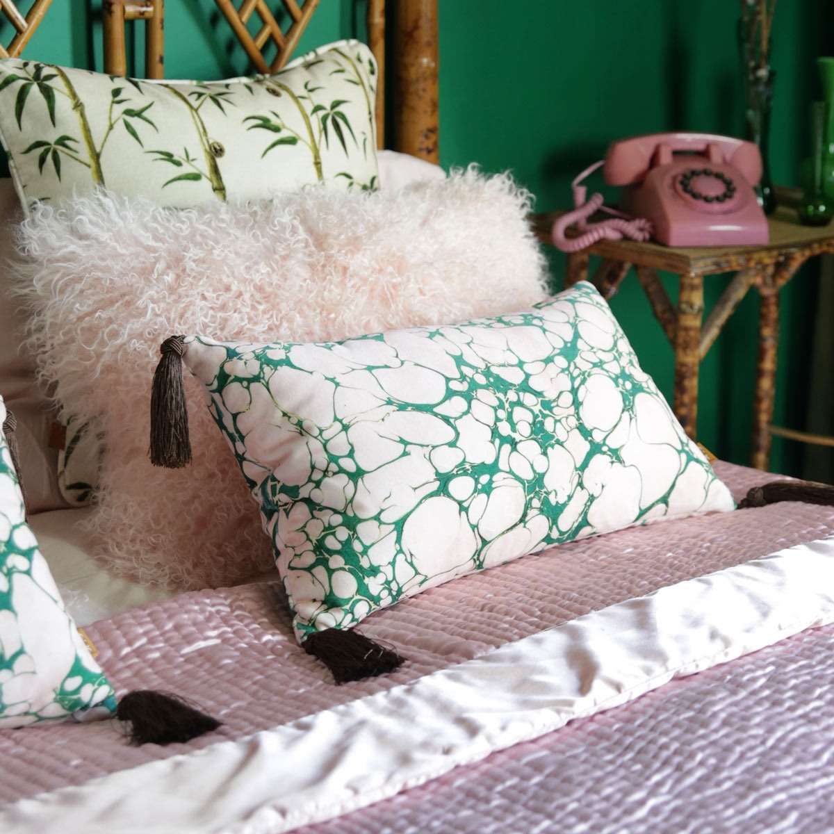 Pink deals marble cushion