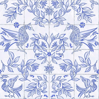 Papier peint Cerâmica Blue Coordonné
