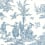 Delight of the 4 Seasons Fabric Olivades Porcelaine TFT0306.K67