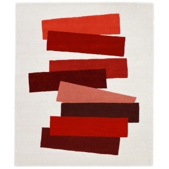 Alfombras The Many Faces of Red par Josef Albers