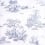 Carta da parati Robinson Crusoe Charles Burger Bleu PP2234001