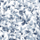 Papel pintado adhésif Botany Vines York Wallcoverings Blue PSW1085RL