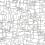 Cubist Cityscape adhesive wallpaper York Wallcoverings White/Black PSW1047RL
