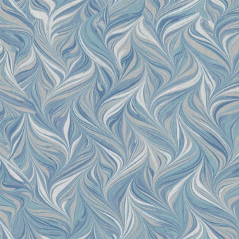 Ebru Swirls adhesive wallpaper Blue York Wallcoverings