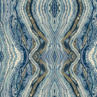 Kaleidoscope adhesive wallpaper Blue York Wallcoverings