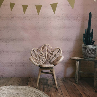 Pink Brick Wall Panel