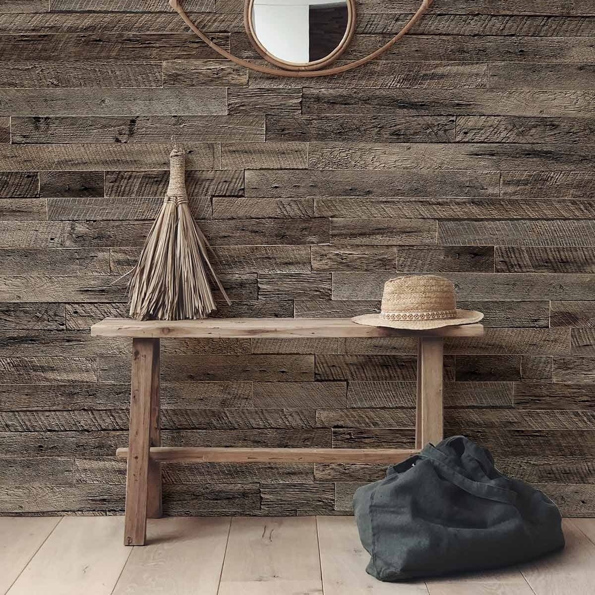 Rough Wood Wall Panel Les Dominotiers