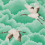 Papel pintado Cranes in flight Harlequin Emerald HGAT111233