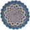 Masquerade Round Blue Rug Ted Baker diameter 200 cm 160008200001