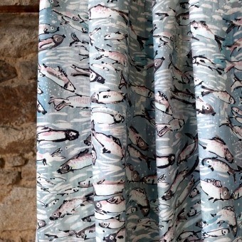 Etel Fabric Argent Lalie Design