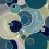 Stoff Cosmos Lalie Design Bleu TI COSMBLE