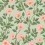 Papel pintado Hampton rosas Cole and Son Rose/Leaf Green 118/7014