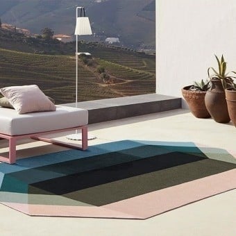 Diamond Nude Petrol Rug