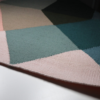 Tapis Diamond Nude Petrol