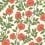 Carta da parati Hampton rosas Cole and Son Rouge/Spring Green 118/7013