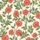 Papier peint Hampton Roses Cole and Son Rouge/Spring Green 118/7013