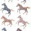 Carta da parati Horses Studio Ditte White horses-wallpaper